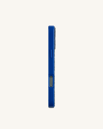 Ocean Shell Artificial Crystal Phone Case - Blue