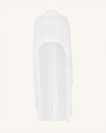 Tulle Cape Shawl - White
