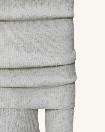 Knit Off-Shoulder Maxi Dress - Cream