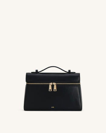Thea Large Top Handle Bag - Black