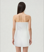 Floral Printed Mini Dress - White