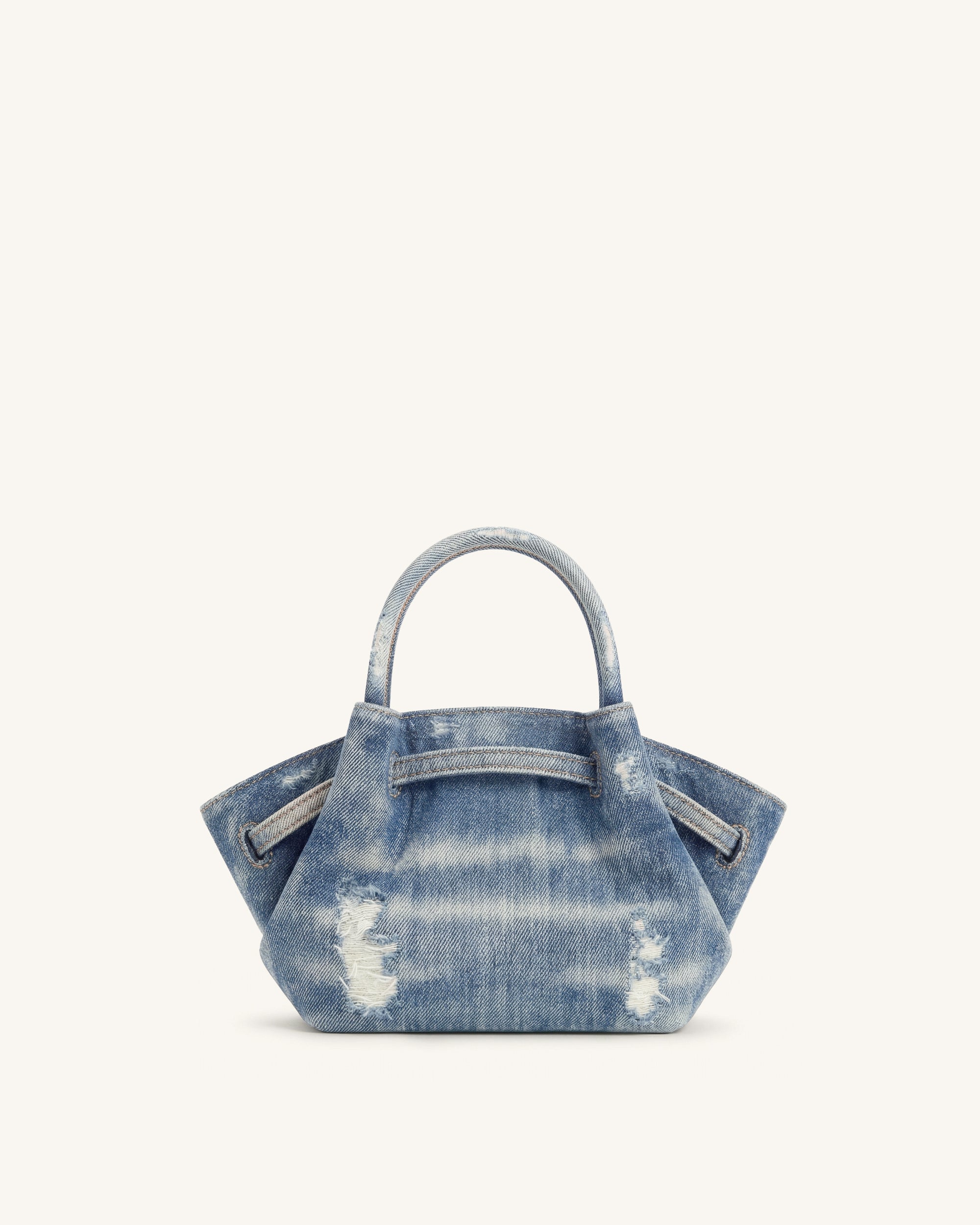 Hana Mini Denim Tote Bag - Blue - JW PEI LATAM
