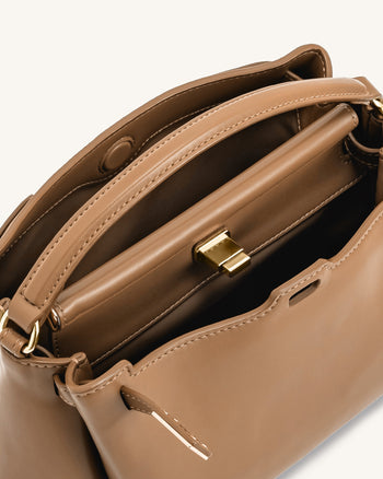 Carmen Top Handle Bag - Brown