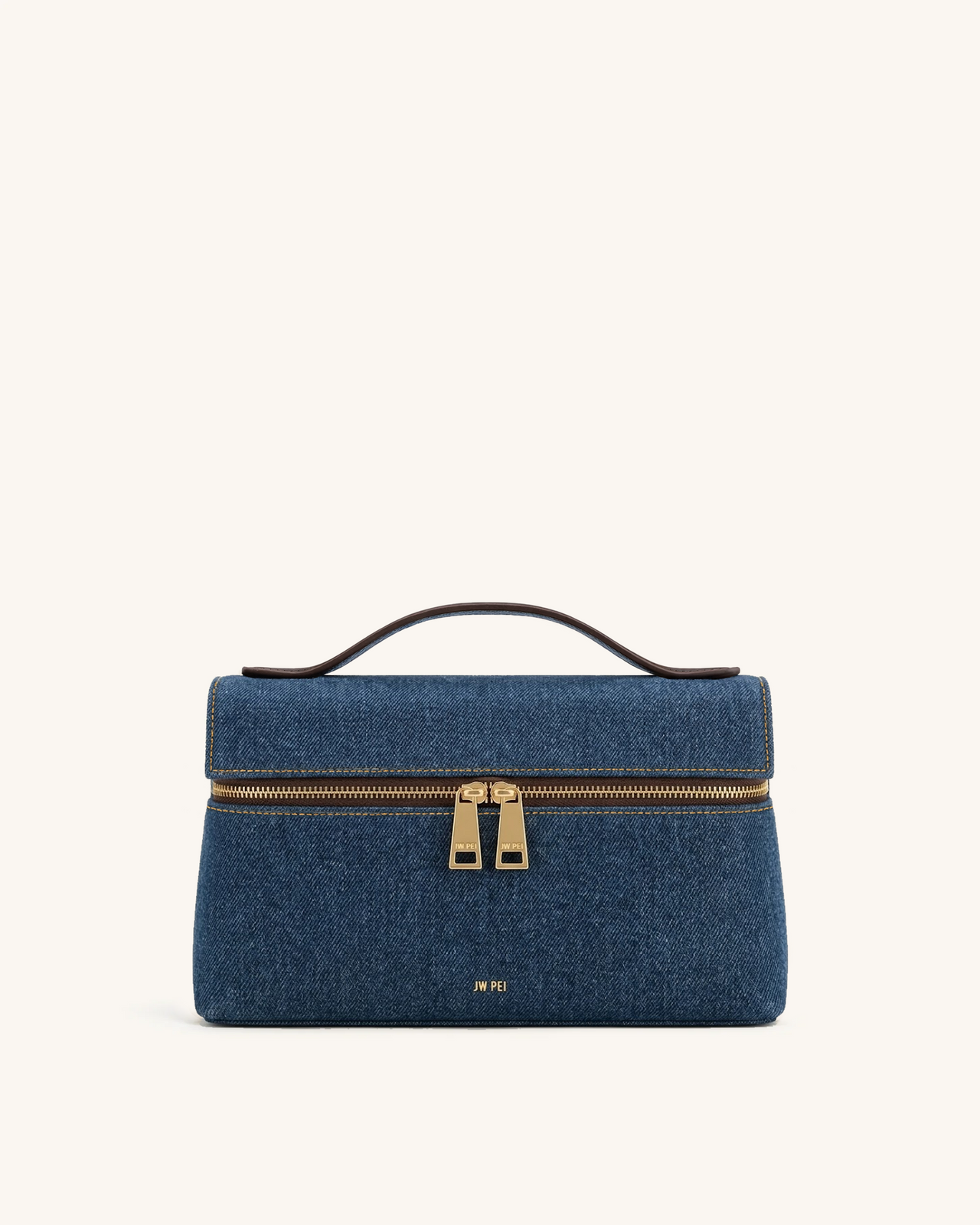 Thea Top Handle Bag - Blue Denim