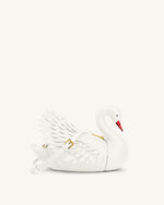 Alani Swan Shaped Crossbody Bag - White