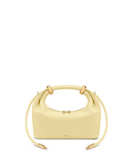 Ellie Metal Ring Embellished Top Handle Bag - Lemon Yellow