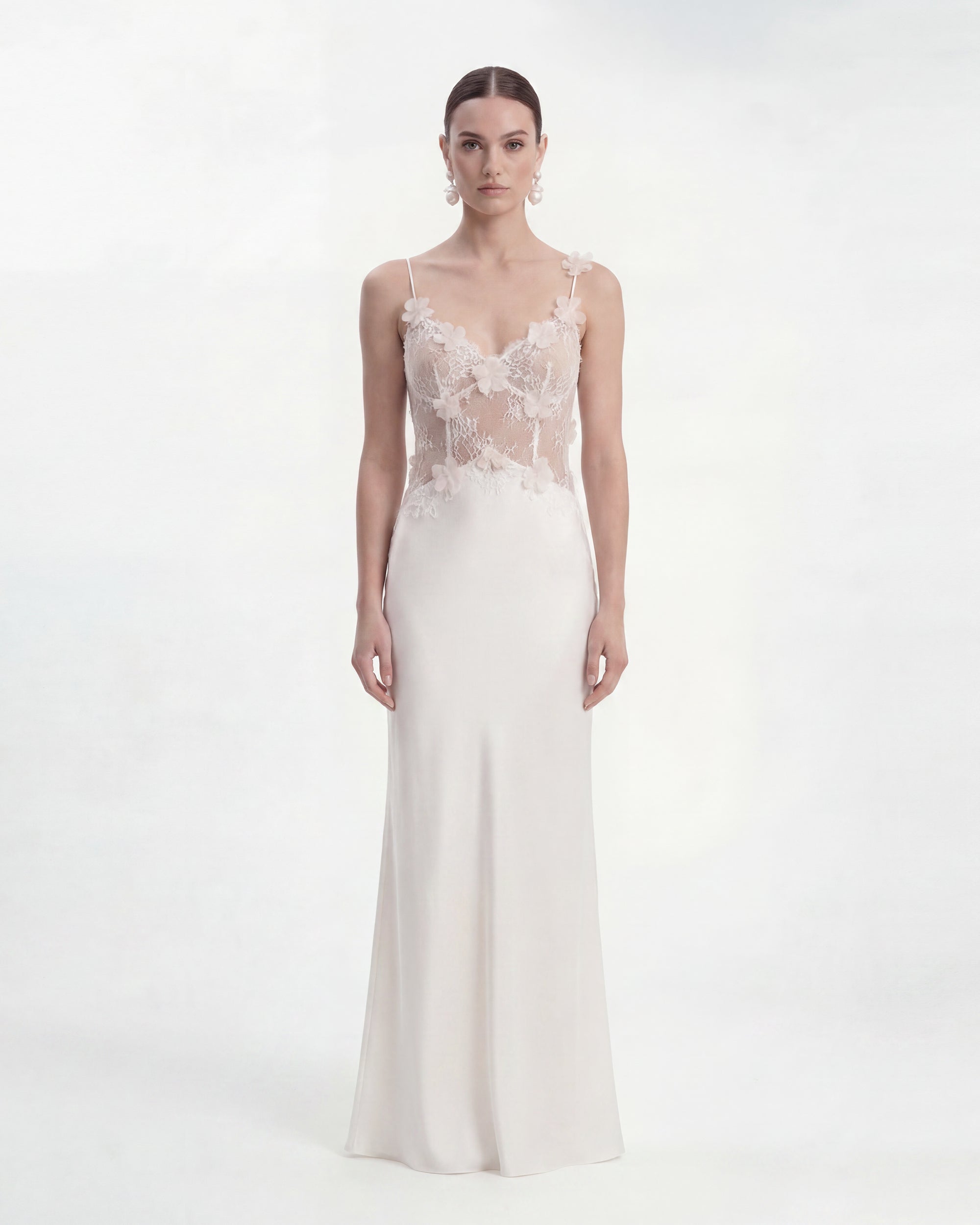 images lace wedding dresses A-line Off-the-shoulder Beach Lace Wedding Dress Tulle Lace Long Brida main image 1