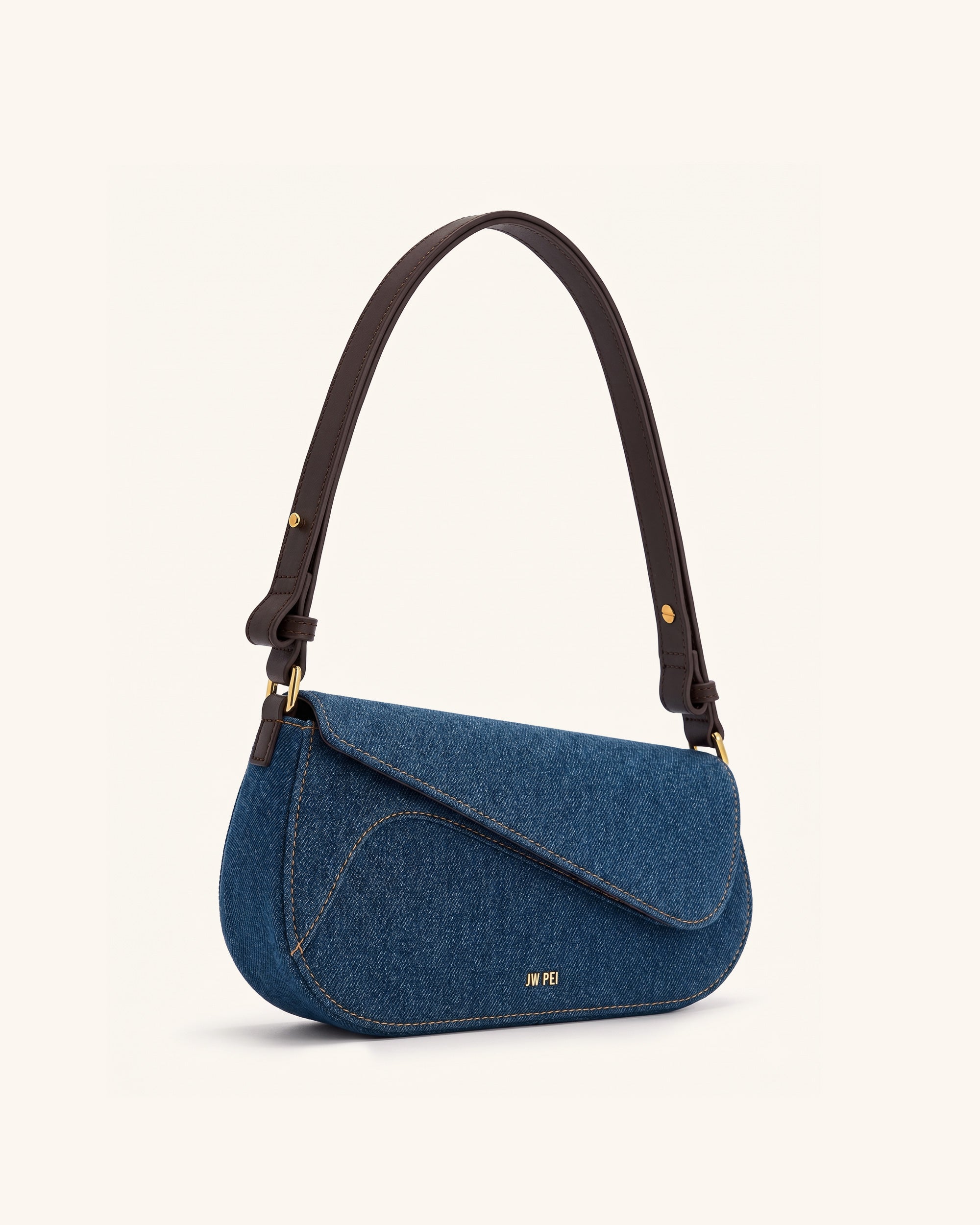 Addisyn Shoulder Bag - Blue Denim - JW PEI LATAM