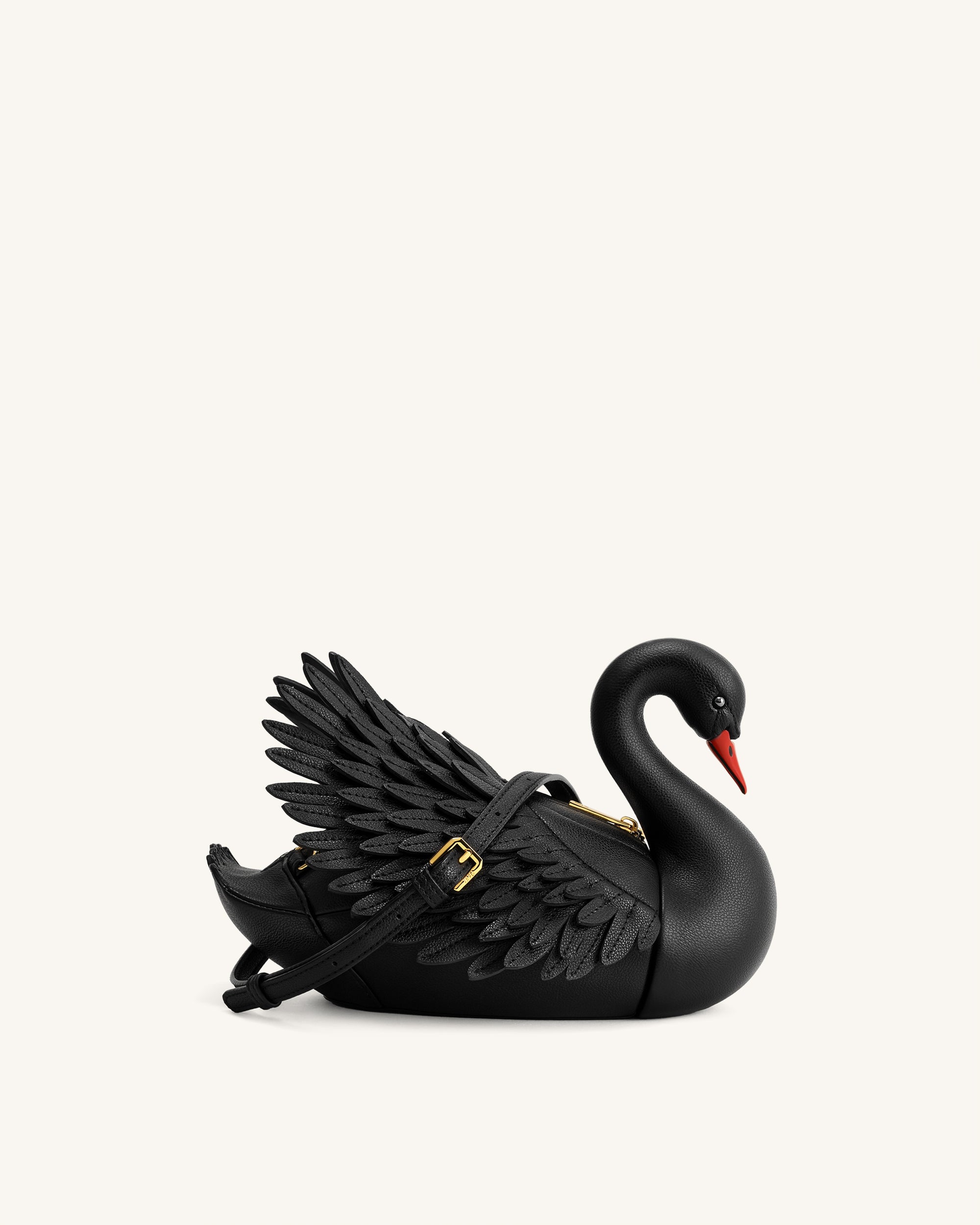 Alani Swan Shaped Crossbody Bag - Black - JW PEI LATAM
