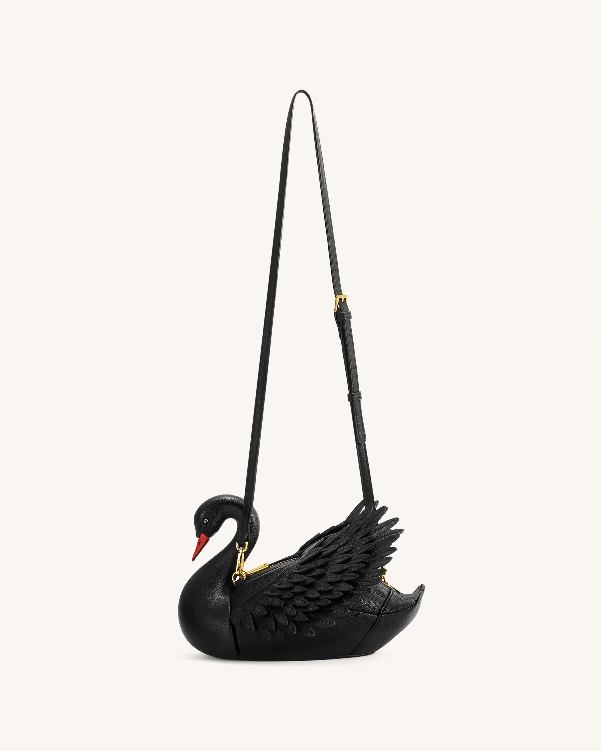 Alani Swan Shaped Crossbody Bag - Black - JW PEI LATAM