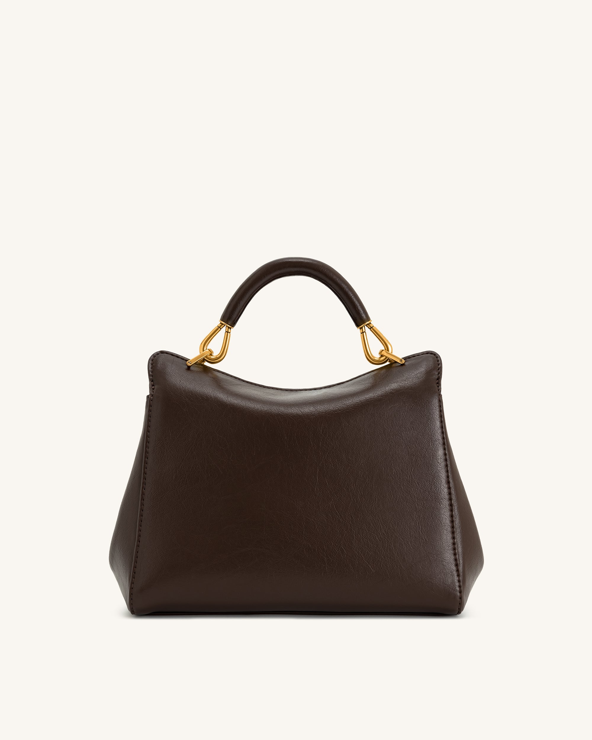 Lucia Classic Top Handbag - Dark Brown - JW PEI LATAM