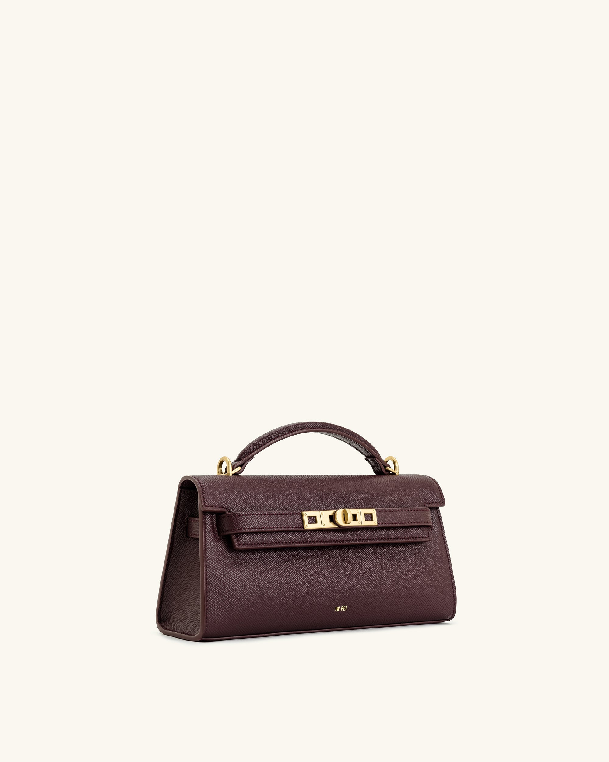 Noor Top Handle Bag - Deep Burgundy - JW PEI LATAM