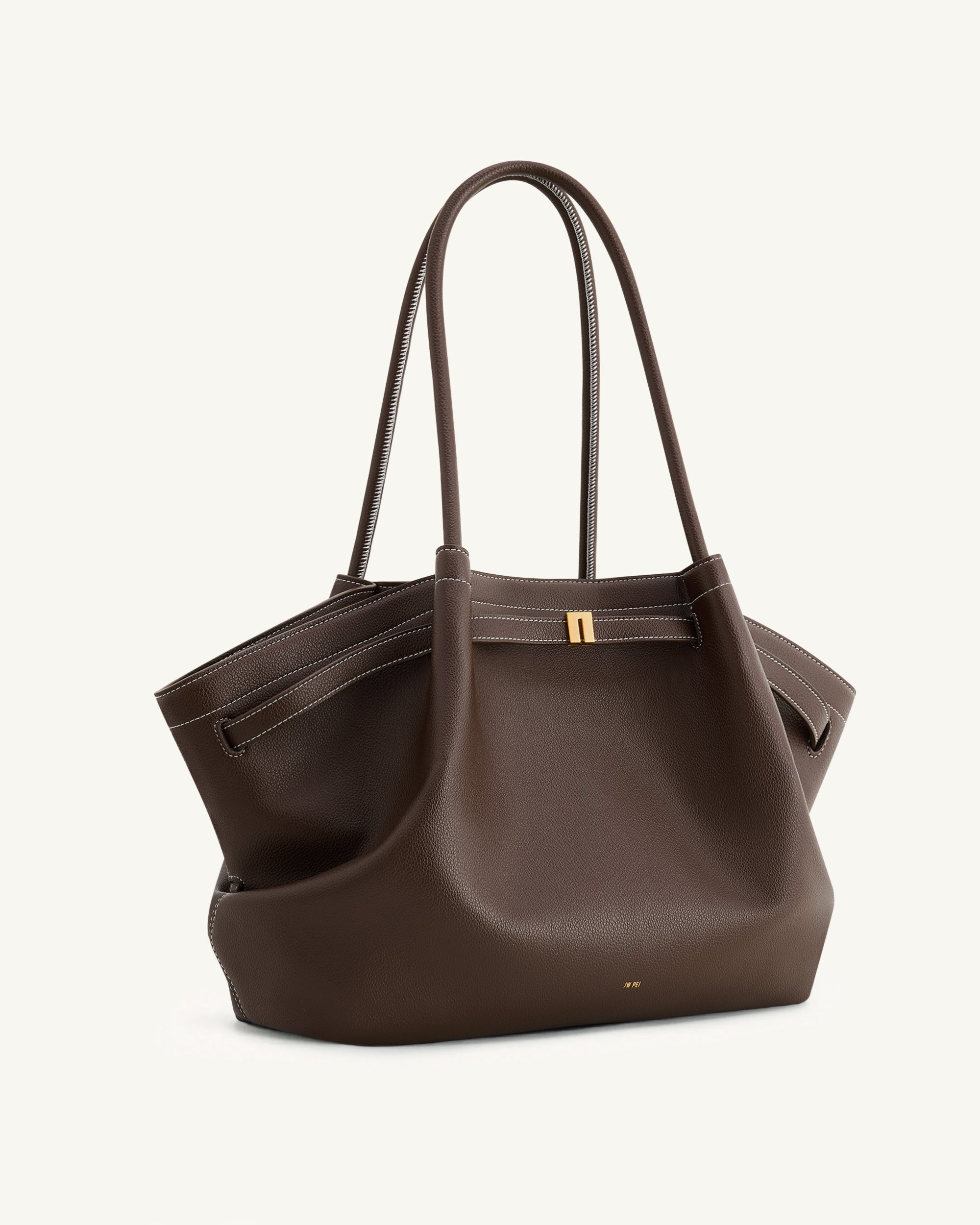 Hana Large Tote Bag - Dark Brown - JW PEI LATAM