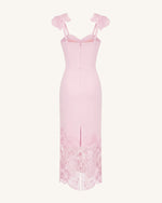 Orchid Embroidered Corset Dress - Dusty Rose