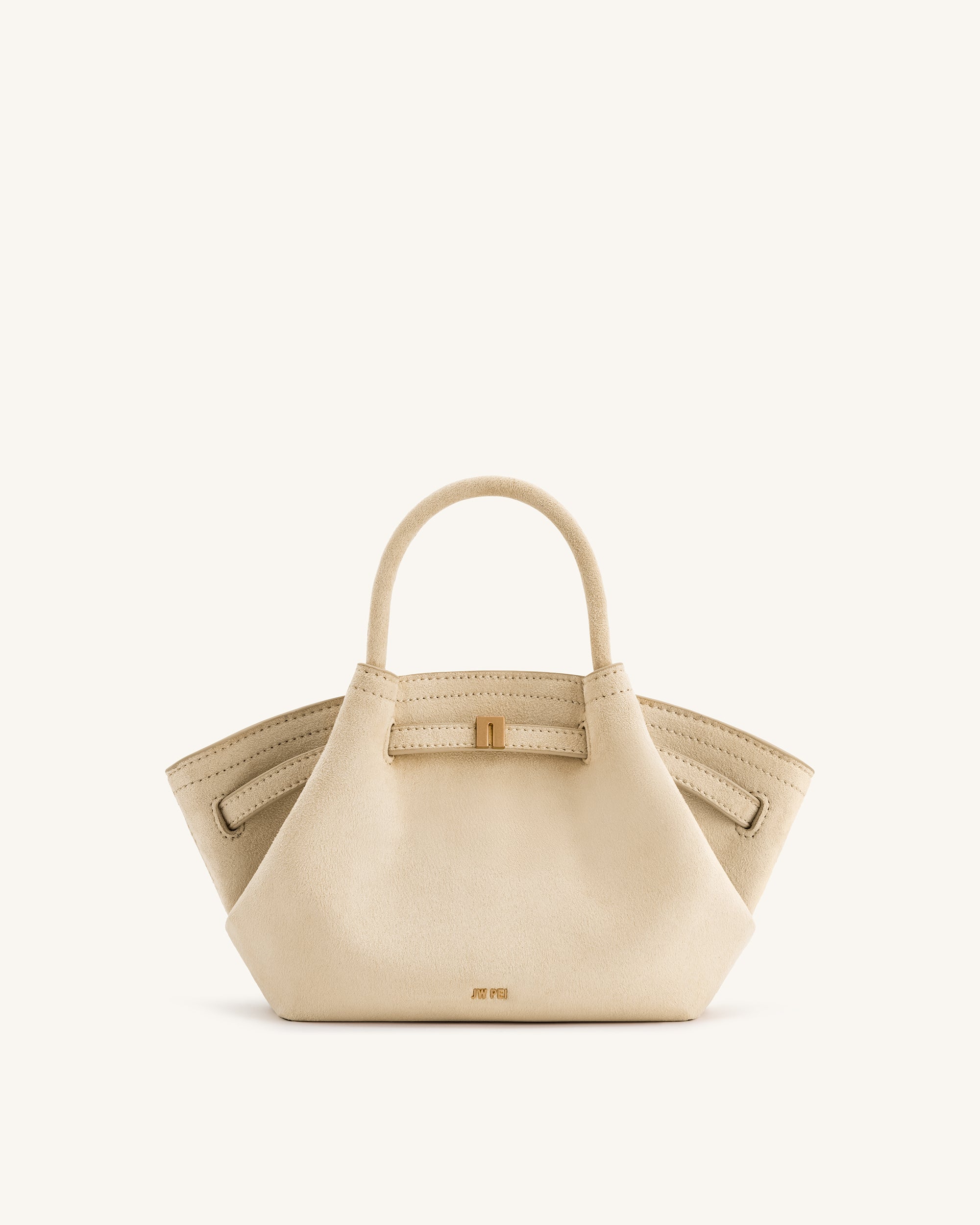 Hana Mini Faux Suede Tote Bag - Off White - JW PEI LATAM