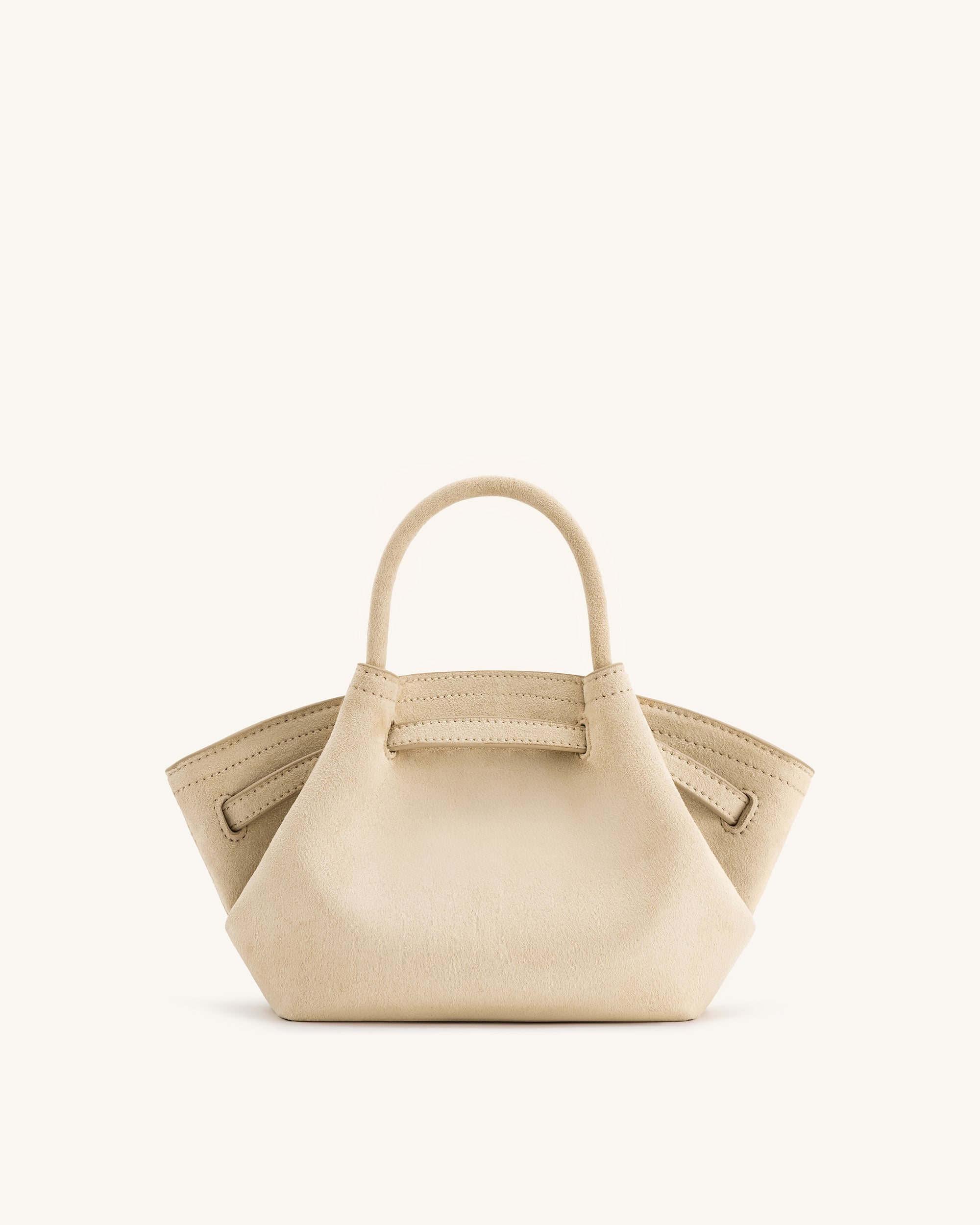 Hana Mini Faux Suede Tote Bag - Off White - JW PEI LATAM