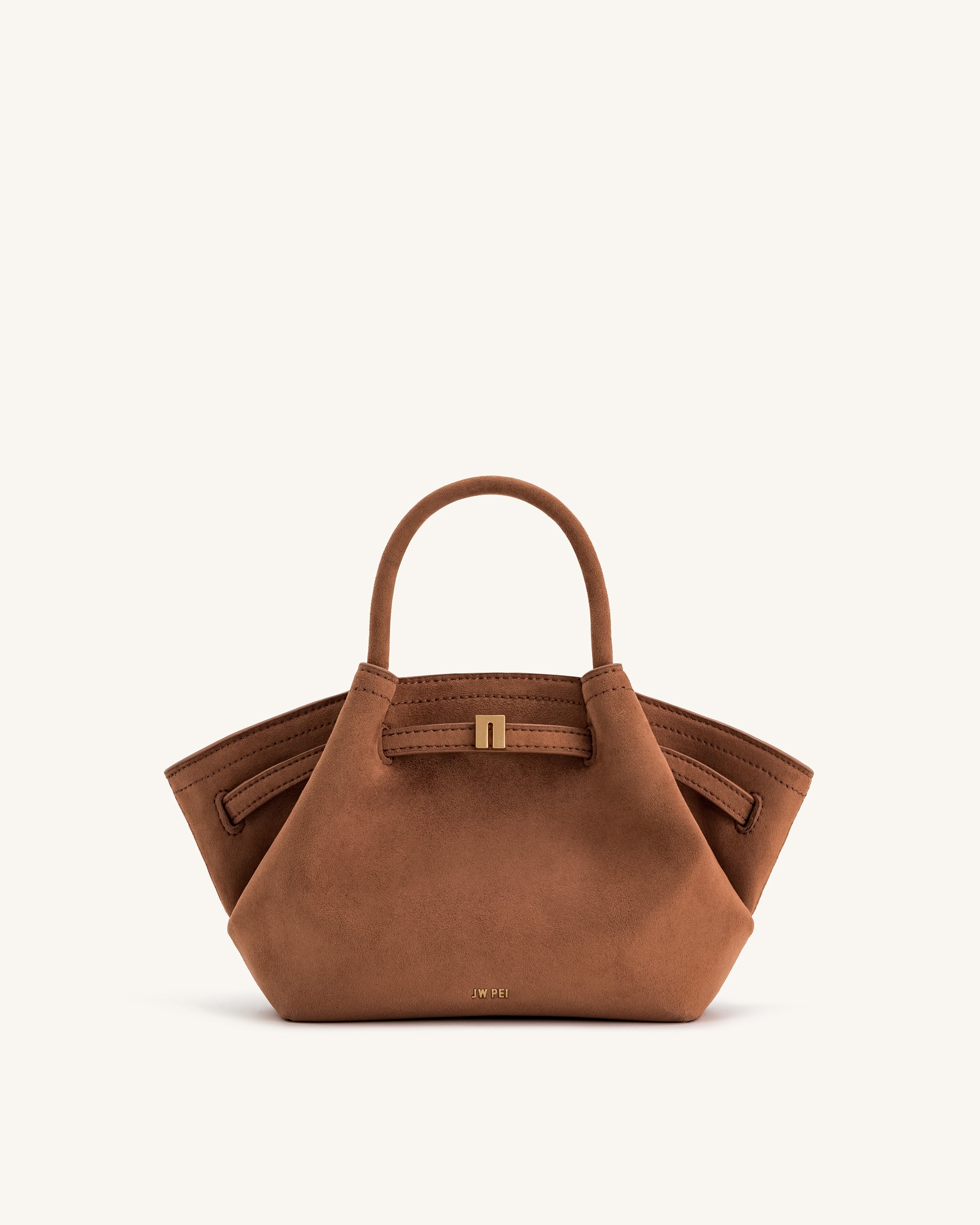 【美品】JW PEI レザー トートバッグ　ベージュブラウン Hana Mini Faux Suede Tote Bag - Brown - JW PEI LATAM