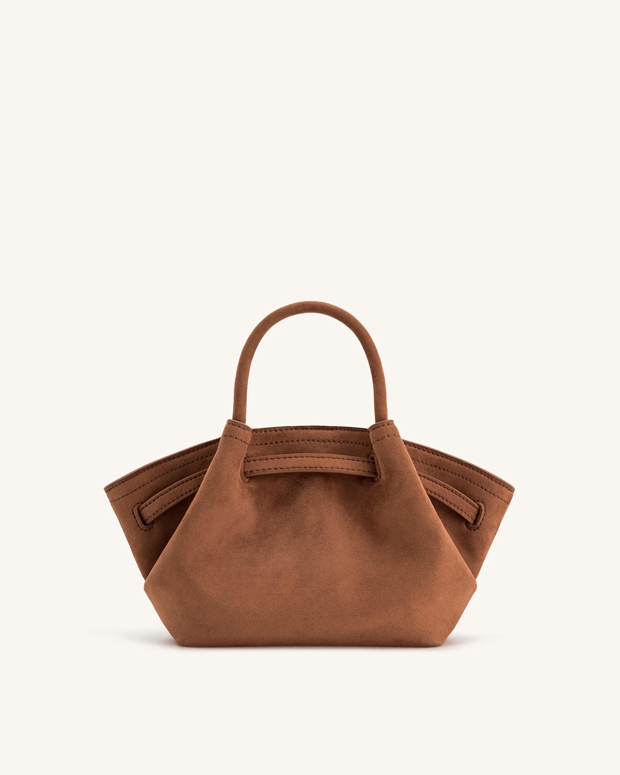 Hana Mini Faux Suede Tote Bag - Brown – JW PEI LATAM