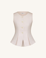 Structured Seam Round - Beige