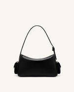 Corinne Multi-Pocket Shoulder Bag - Black