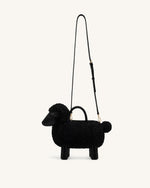 Luna Sheep Top Handle Bag - Black