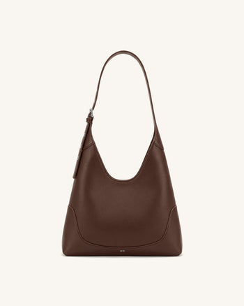 Willow Soft Hobo Shoulder Bag - Dark Brown