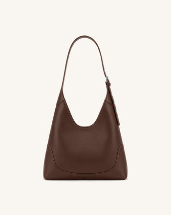Willow Soft Hobo Shoulder Bag - Dark Brown