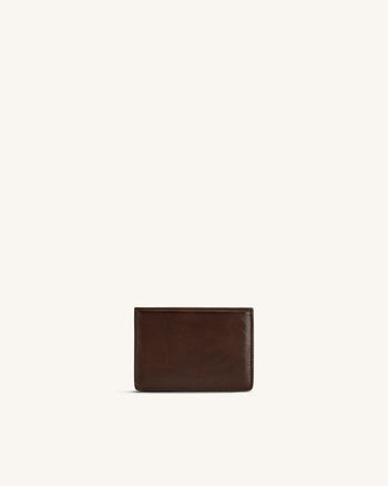 Maeve Dachshund Metal Emblem Card Holder - Chocolate
