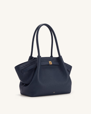 Hana Medium Tote Bag - Navy Blue