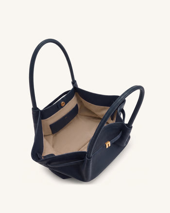 Hana Medium Tote Bag - Navy Blue
