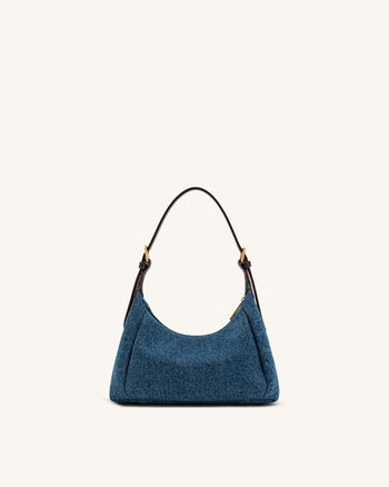 Velora Denim Shoulder Bag - Blue Denim
