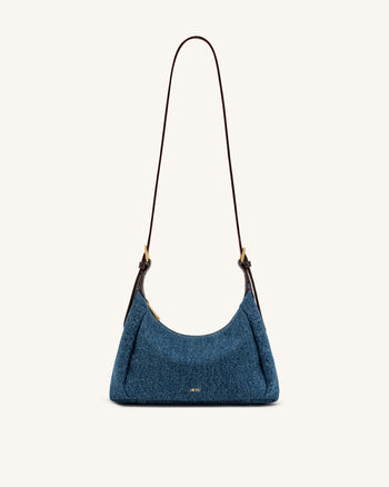 Velora Denim Shoulder Bag - Blue Denim
