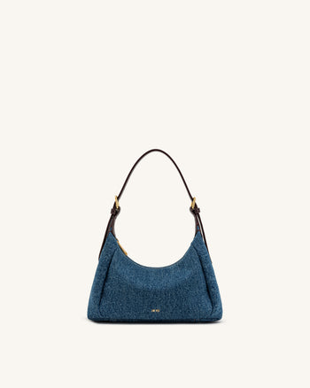 Velora Denim Shoulder Bag - Blue Denim