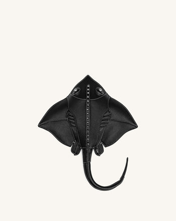 Odelle Manta Ray Crossbody Bag - Black