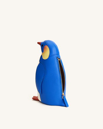 Pia Penguin Crossbody Bag - Blue