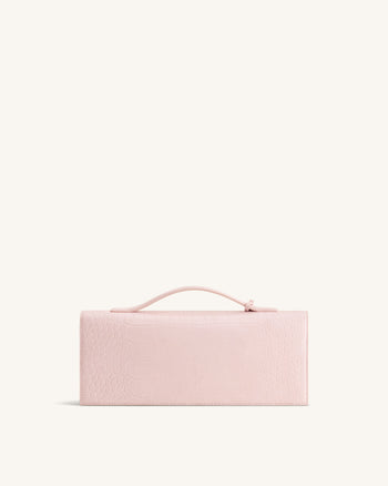Celeste Envelope Top Handle Bag - Pink Croc