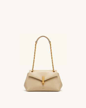 Valerie Chain Flap Shoulder Bag - Khaki