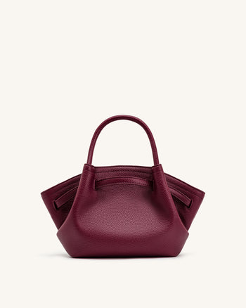 Hana Mini Tote Bag - Burgundy