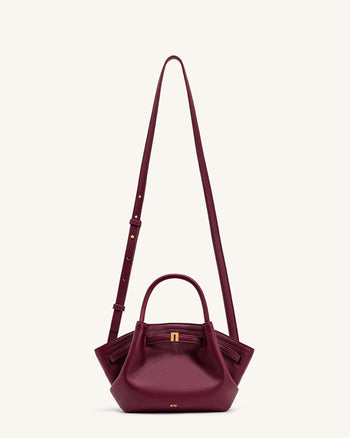 Hana Mini Tote Bag - Burgundy