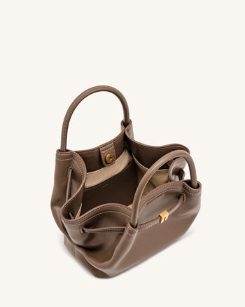 Hana Mini Tote Bag - Grayish Brown