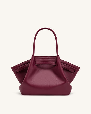 Hana Medium Tote Bag - Burgundy
