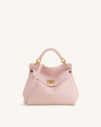 Lucia Classic Top Handle Bag - Pink
