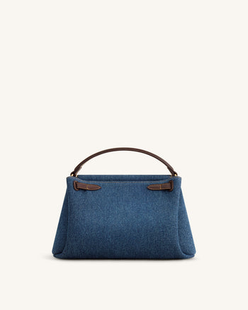 Carmen Top Handle Bag - Blue Denim