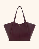 Kiana Large Capacity Tote Bag - Deep Claret