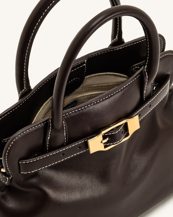 Mia Tote Bag - Dark Brown