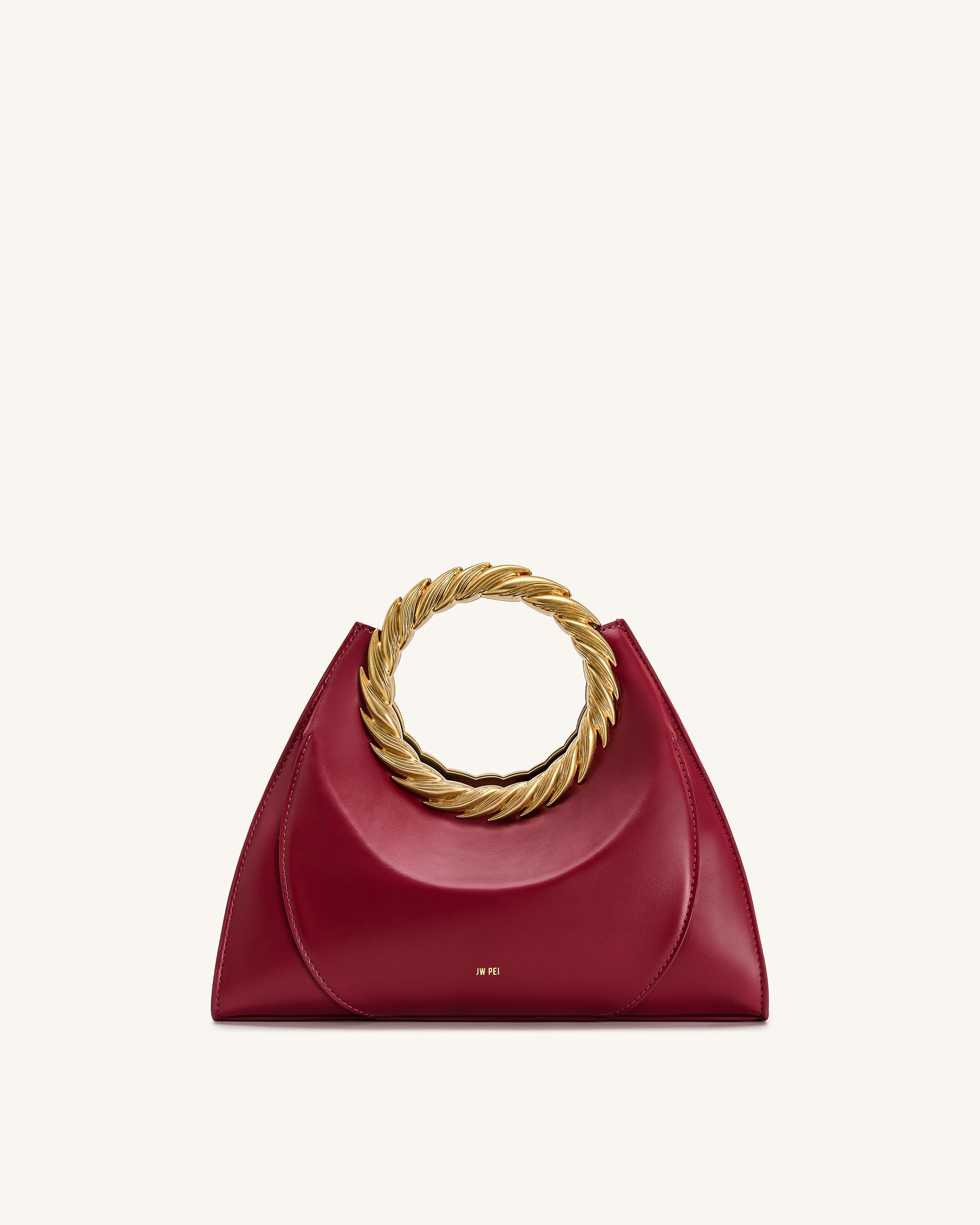 Amiya Leaf Handle Sculpture Bag - Wine Red – JW PEI LATAM