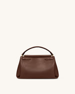 Carmen Top Handle Bag - Reddish Brown
