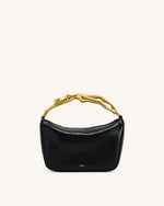 Jenny Human-shaped Handle Handbag - Black