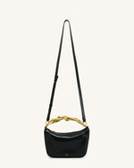 Jenny Human-shaped Handle Handbag - Black