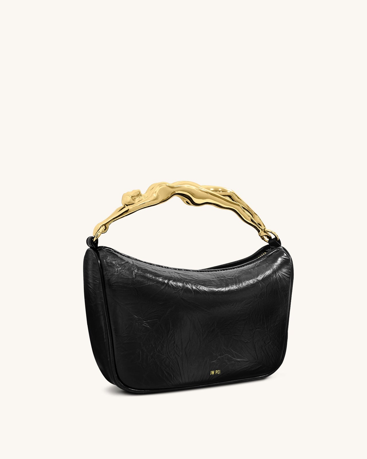 Jenny Human-shaped Handle Handbag - Black
